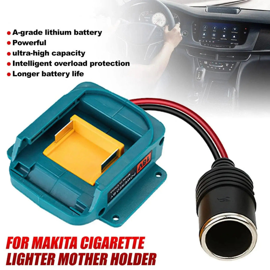 Car Cigarette Lighter Adapter for Makita 18V Lithium Battery
