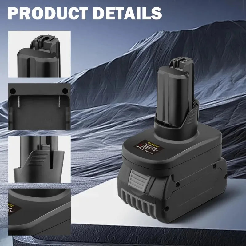 HAKSINKY Power Tool Battery Adapter BS18BS12 for Bosch 18V L