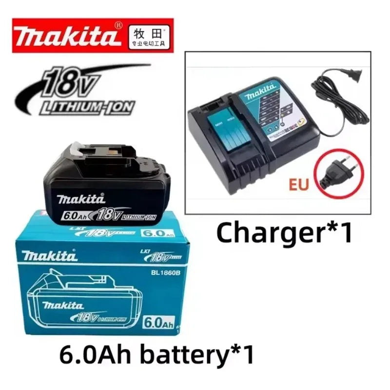 Makita 18V Battery 6Ah Replacement for BL1860B BL1850B BL1840 BL1830 BL1815 Power Tool Battery