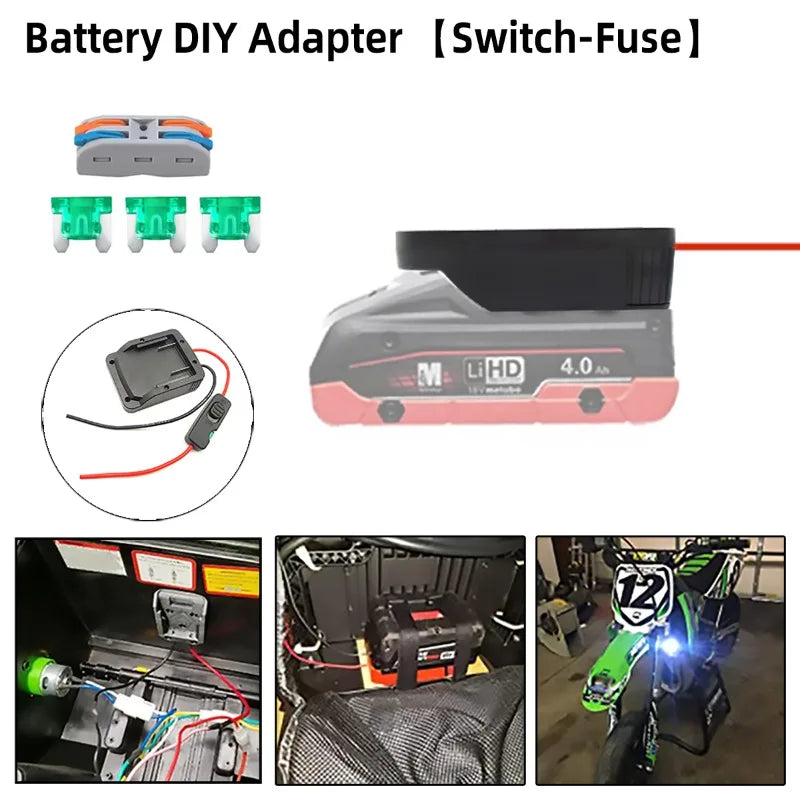 For Metabo Power Battery Adapter Wheel for 18V Li-ion Batter