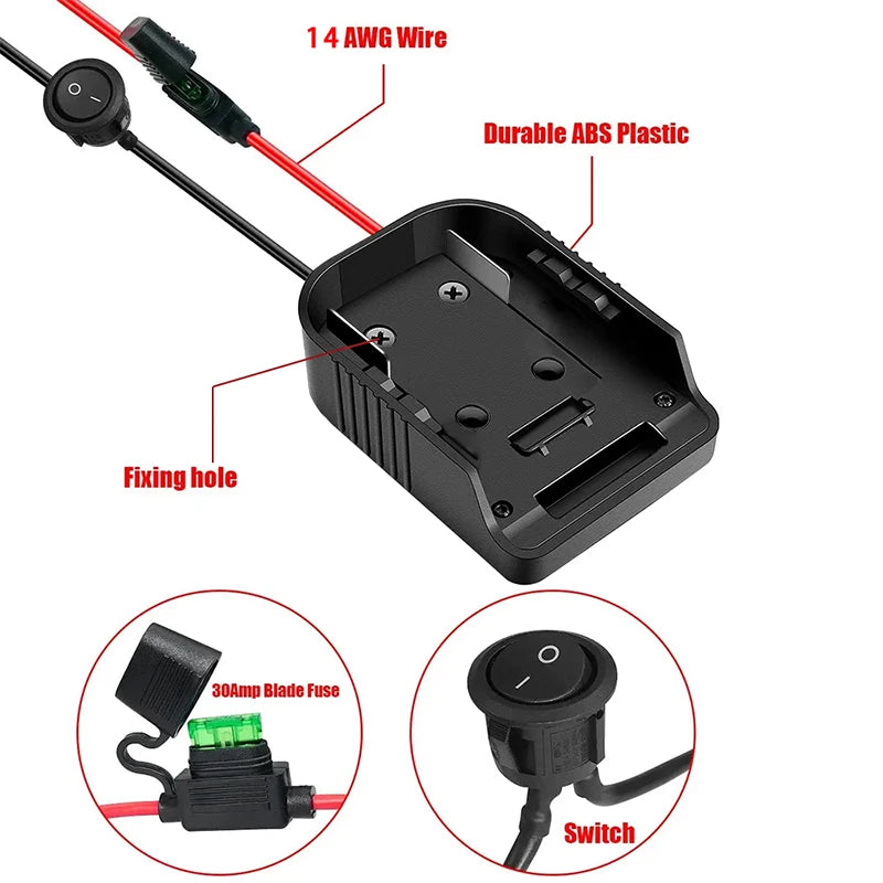 For Makita 18V Lithium Battery Case For Dewalt 20V For Milwa