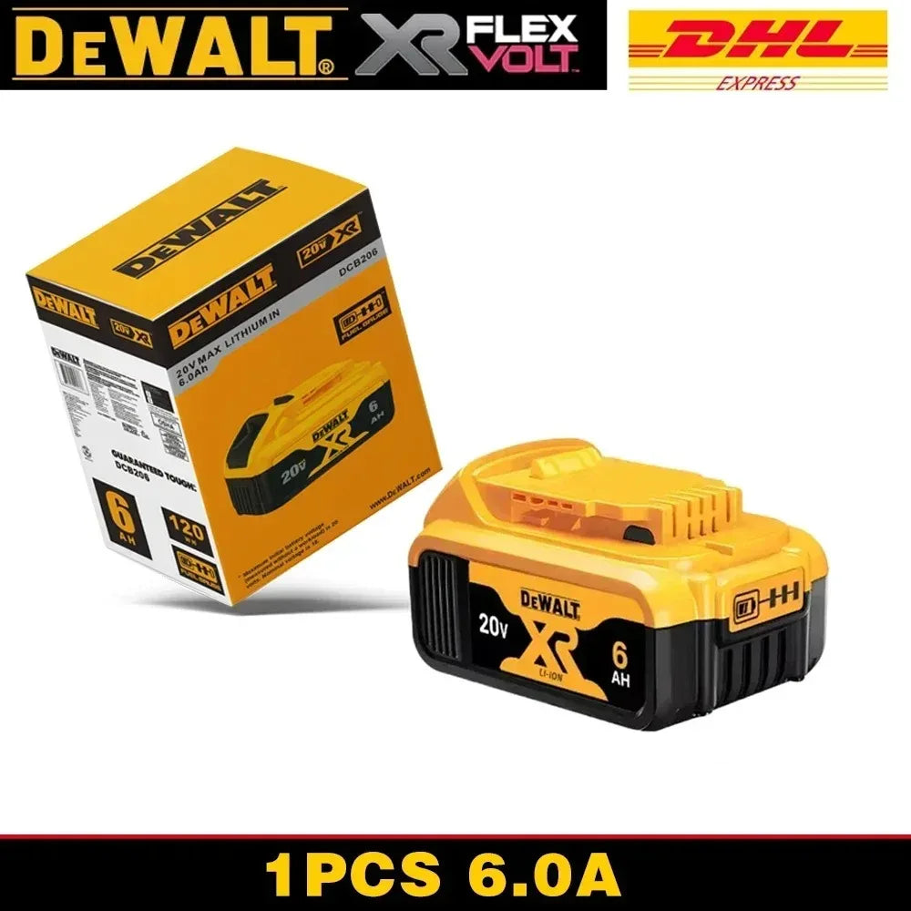 Original Dewalt 20V 6000mAh Power Tool Battery DCB206 DCB205 DCB200 DCF887 DCG405 DCD791 DCF922 DCF850 DCD805 Tool Battery