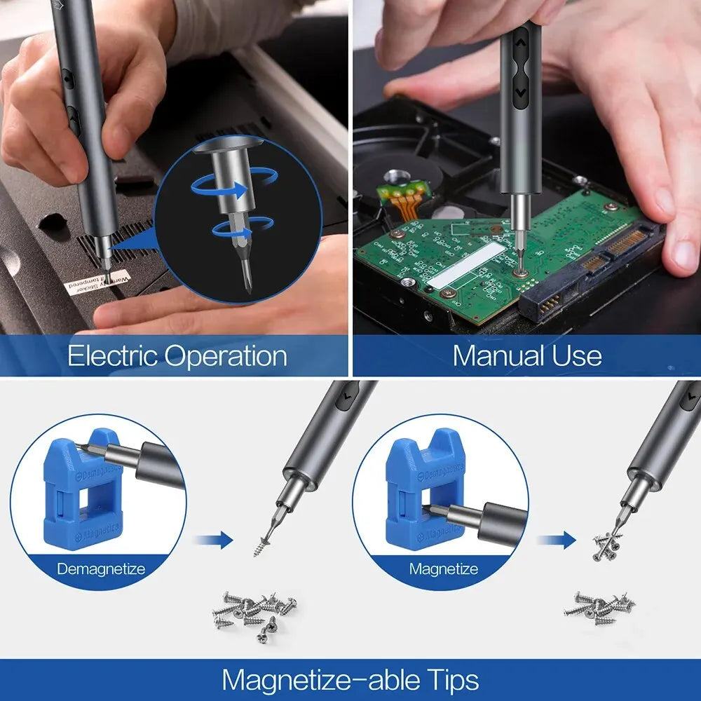 28 in 1 Electric Screwdriver Precision Set Power Tool Kit Re