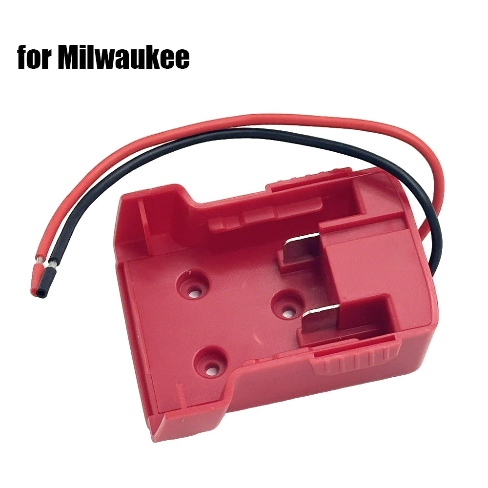 Power Wheel Adapter for Makita/Bosch/Milwaukee/DW/Ryobi 18V Li-ion Battery DIY Power Connector Dock Holder(No Battery)