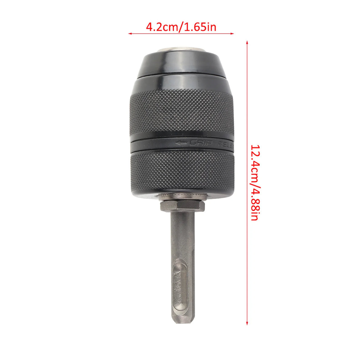 2 13mm Capacity Metal Keyless Lathe Drill Chuck Converter wi