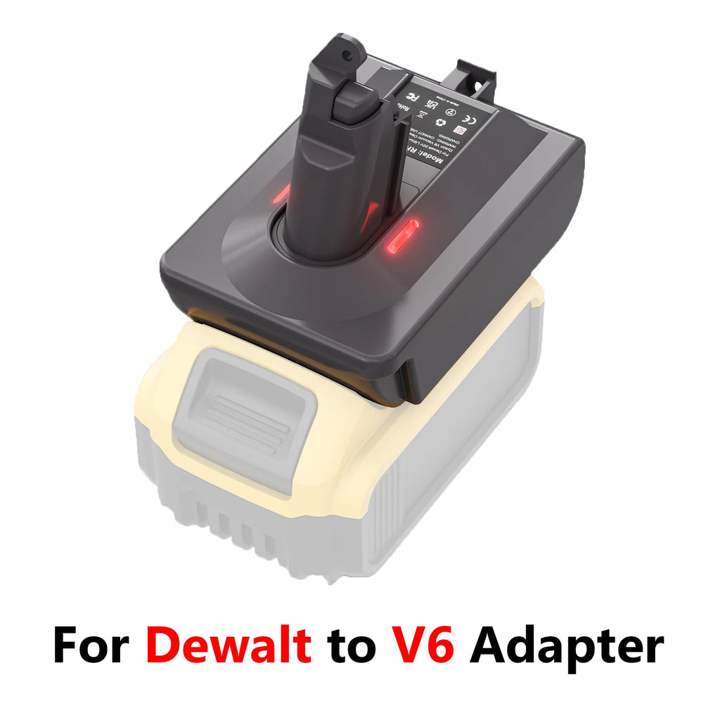 Turpow For Dewalt DCB200 Battery to Dyson V6/V7/V8 Battery Adapter with Dyson V6 V7 V8 Series Lithium Tool Batteries Adapter