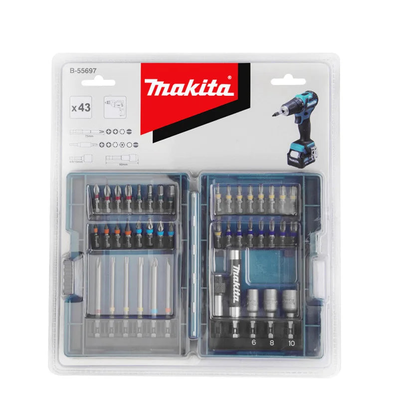 Makita B-55697 Electric Screwdriver Bits Set 43Pcs Colour Co