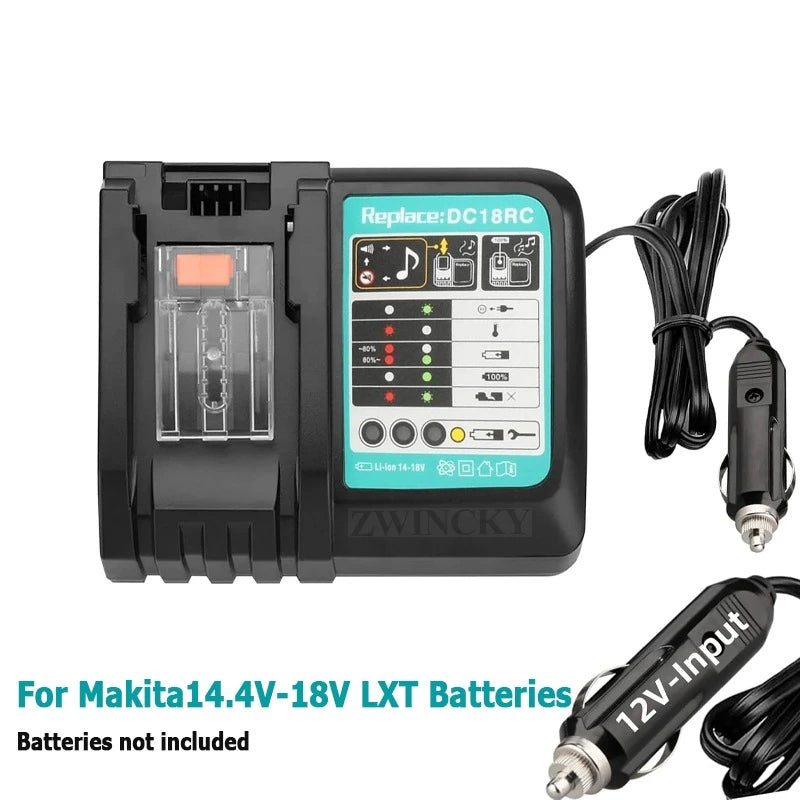 DC18RC Li-ion Battery 3A Car Charger for Makita 18V 14.4V BL