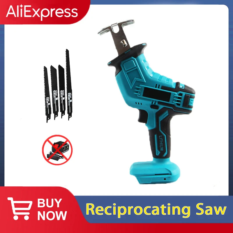 Cordless Electric Reciprocating Saw Wood Metal Cutting Saw L