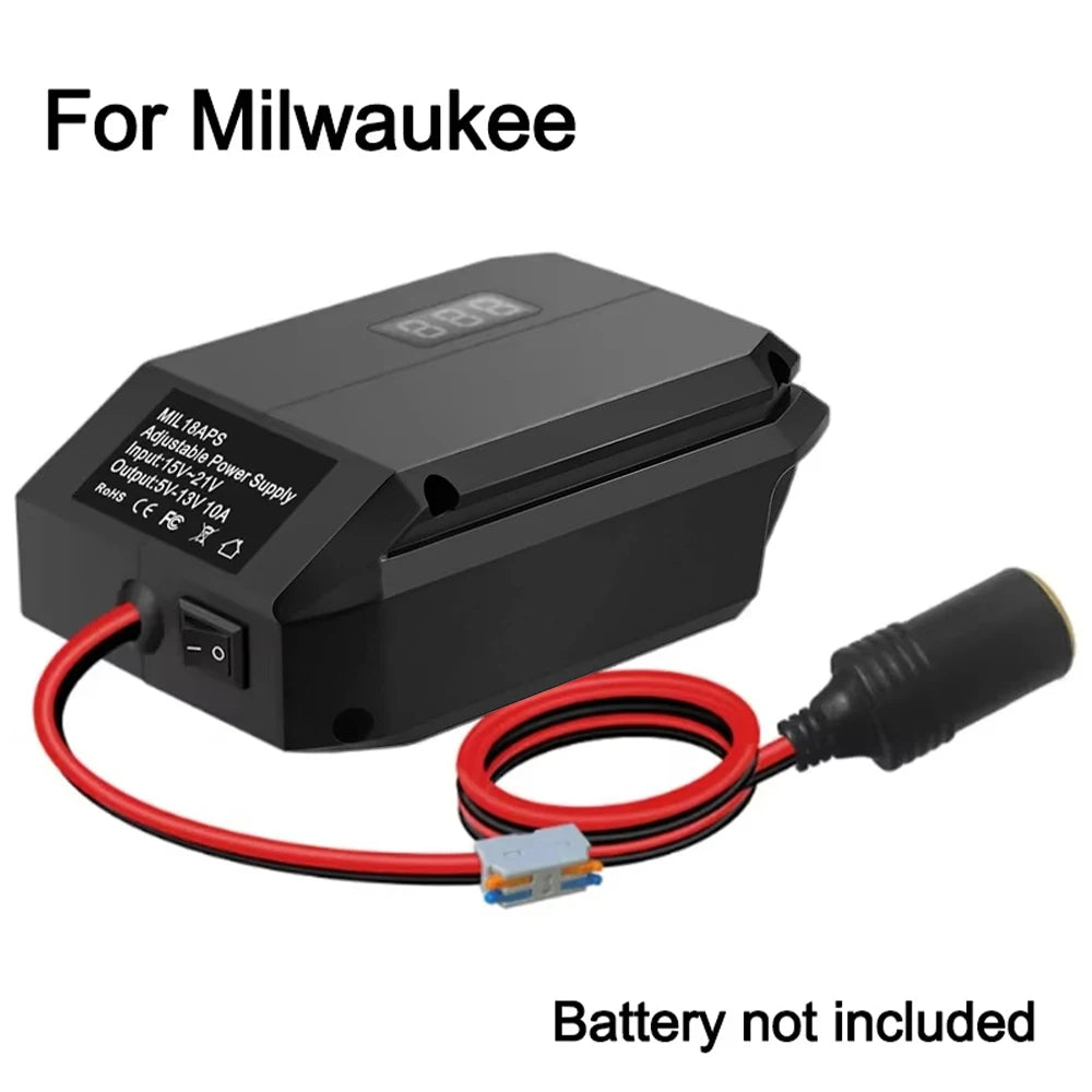 Power Wheel Adapter 18V to 12V Step Down Converter For Makita/Dewalt/Milwaukee/Bosch/Einhell Battery Cigarette Lighter Adapter