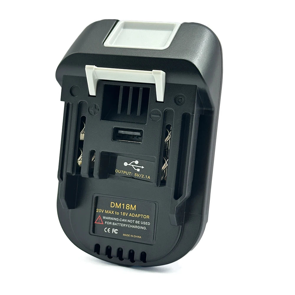 for DeWalt & Milwaukee Battery DM18M Adapter Convert for DeW