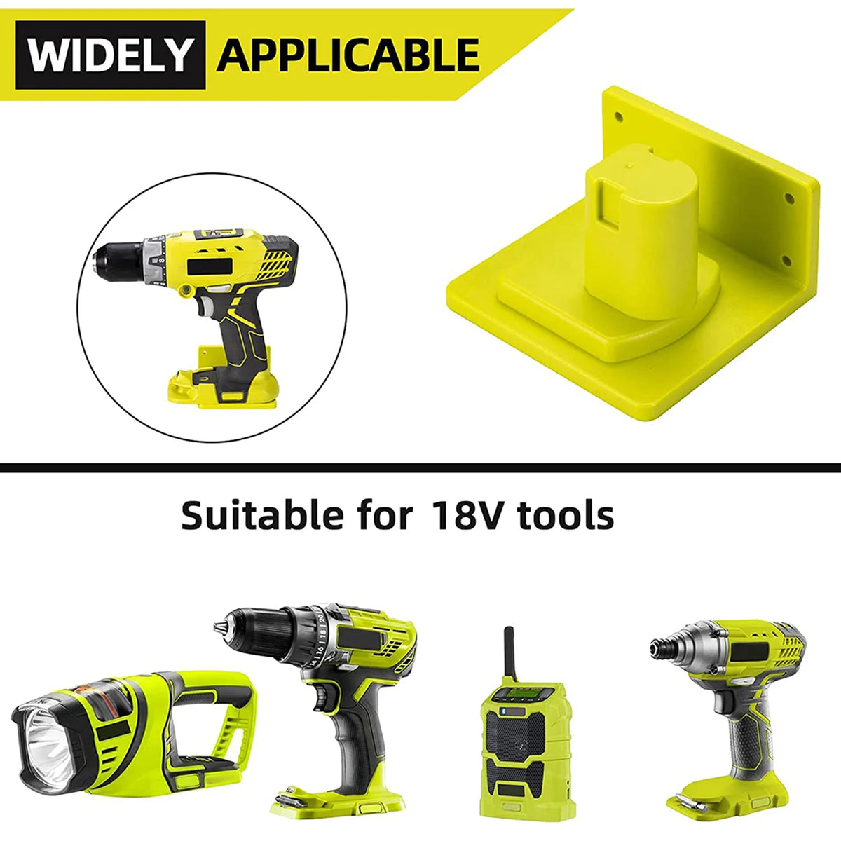 5-20Pcs Wall Mount Machine Storage Rack for Ryobi 18V Lithiu