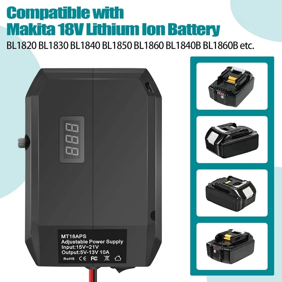 Power Wheel Adapter 18V to 12V Step Down Converter For Makit