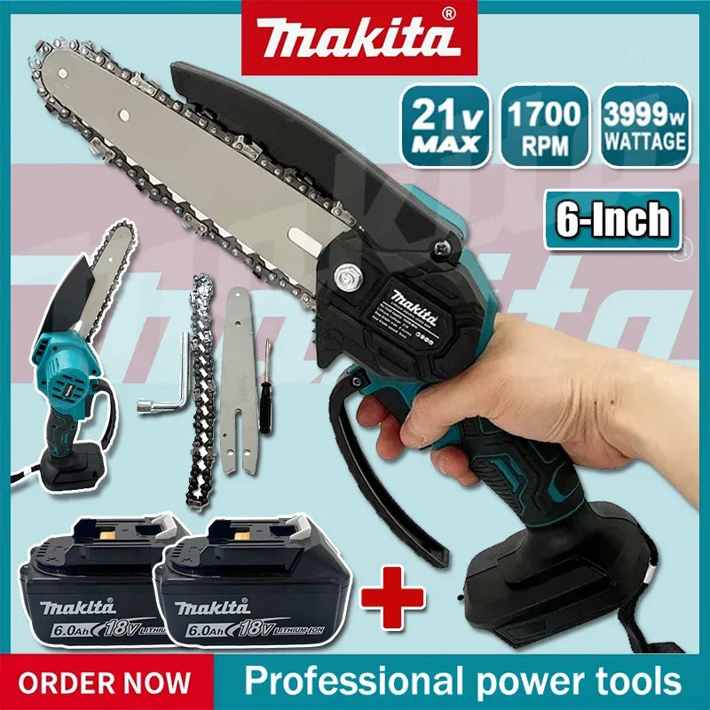Makita 6 Inch Chain Saw Electric Saw Handheld Portable Wood 