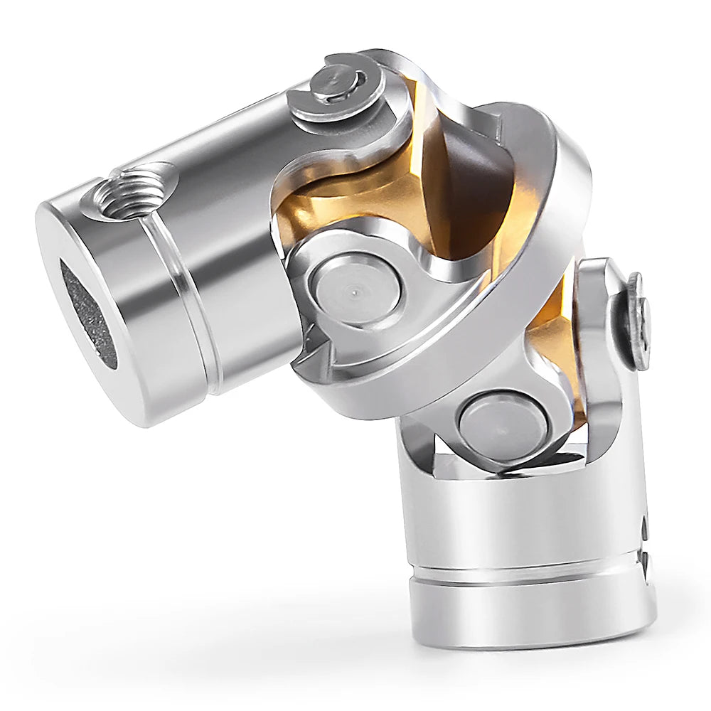 TRINOOD 1Pcs Stainless Steel RC Car Couplings Shaft Motor Connector Universal Joint for 1/14 Tamiya Trucks Tractor Trailer Parts