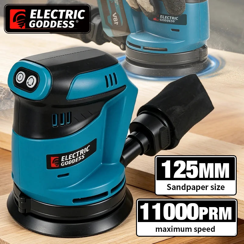 Electric Goddess Cordless 125mm Sander Disc 11000rpm Woodwor