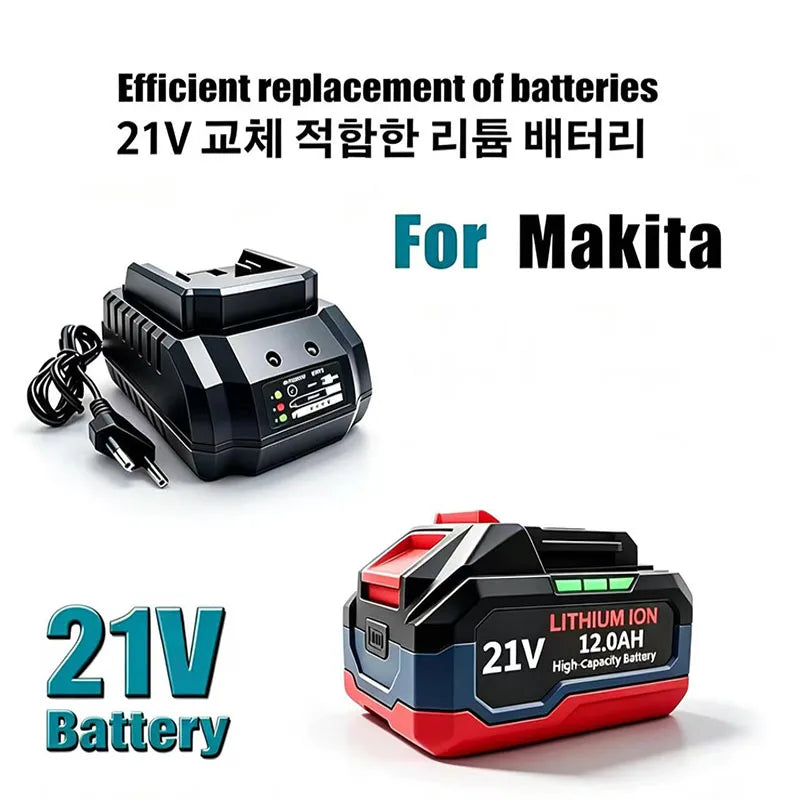 For Makita 18V21V 6.0Ah9.0Ah 12.0Ah Battery Power Tools Li-i