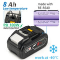 TPCELL PD100W 8Ah/10Ah For MAKITA 18V with USB-C Connector 21700 Tabless Cells Replacement Battery Power Tools Li-ion
