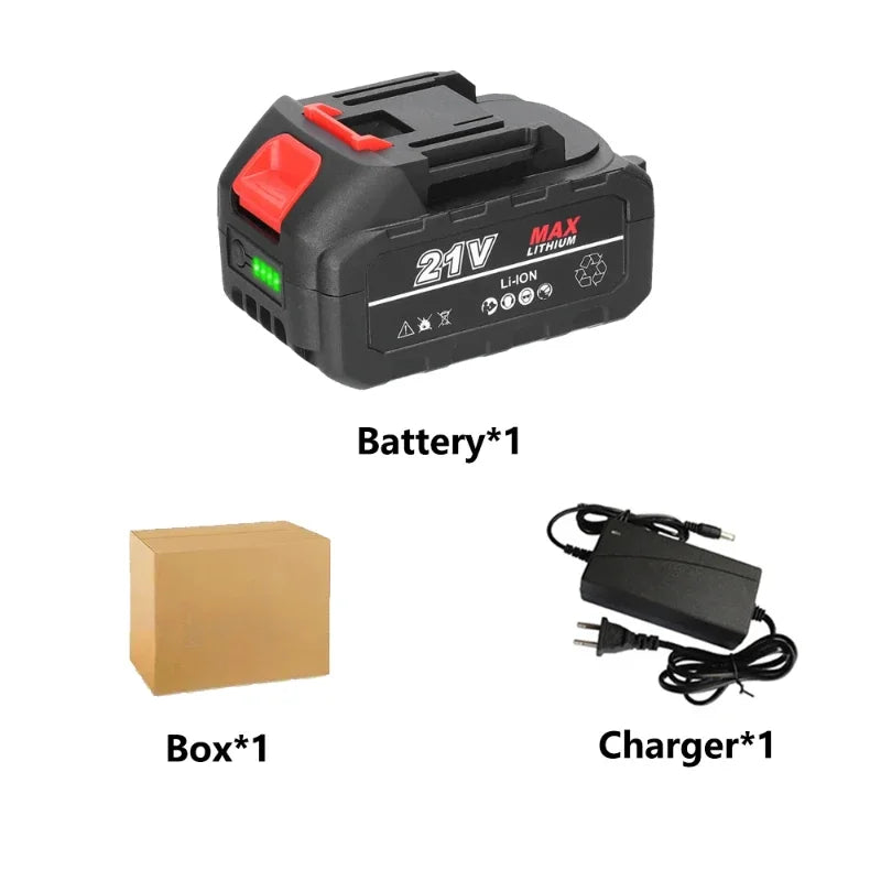 18V 21V Rechargeable Lithium Ion Battery with Capacity Indicator for Makita Cordless Drill Wrench Power Tool Replacement Battery