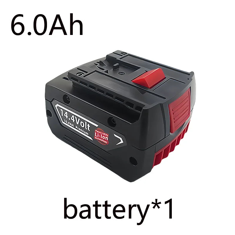 14.4V 12800mAh Rechargeable Battery For Bosch Power Tool For GBH GDR GSR 1080 DDS180 BAT614G Replacement Li-ion Battery