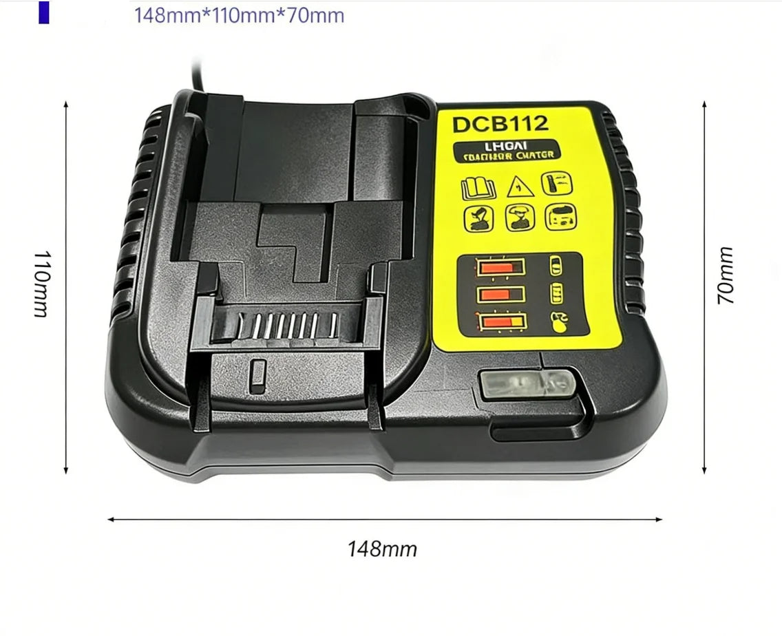 DCB112 Li-ion Battery Charger for DeWALT Power Tools 10.8V/1