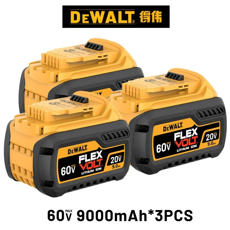 DeWALT 100% Original Battery 20V/60V 6Ah 9Ah MAX FlexVolt for DCB606 DCB205 DCB206 DCB209 DCB182 Power Tool with Battery
