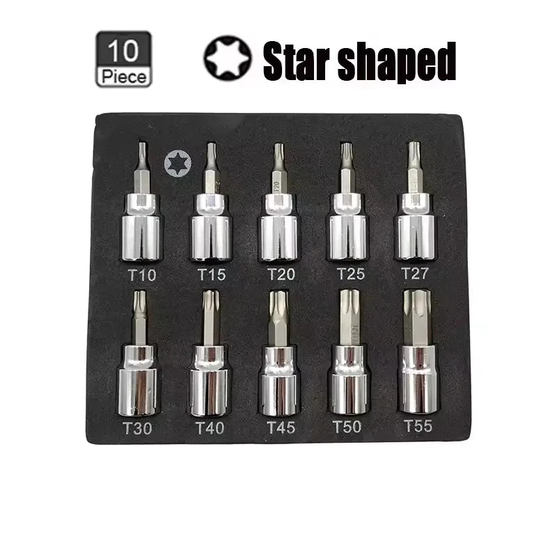 3/8 Inch Hex Bit Socket Set Sturdy Allen Key Sockets Profess