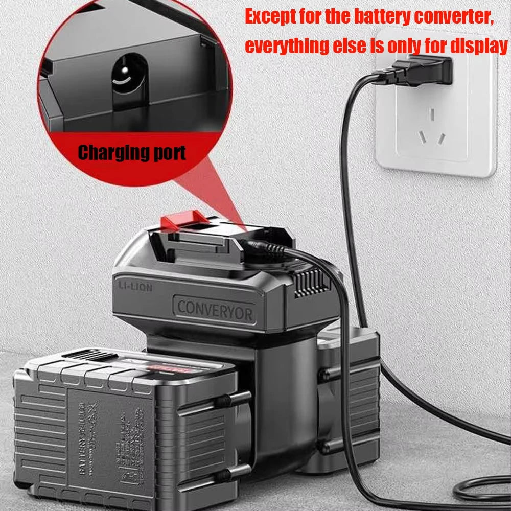 2 in 1 Battery Converter for Impact Drill Wrench Screwdriver