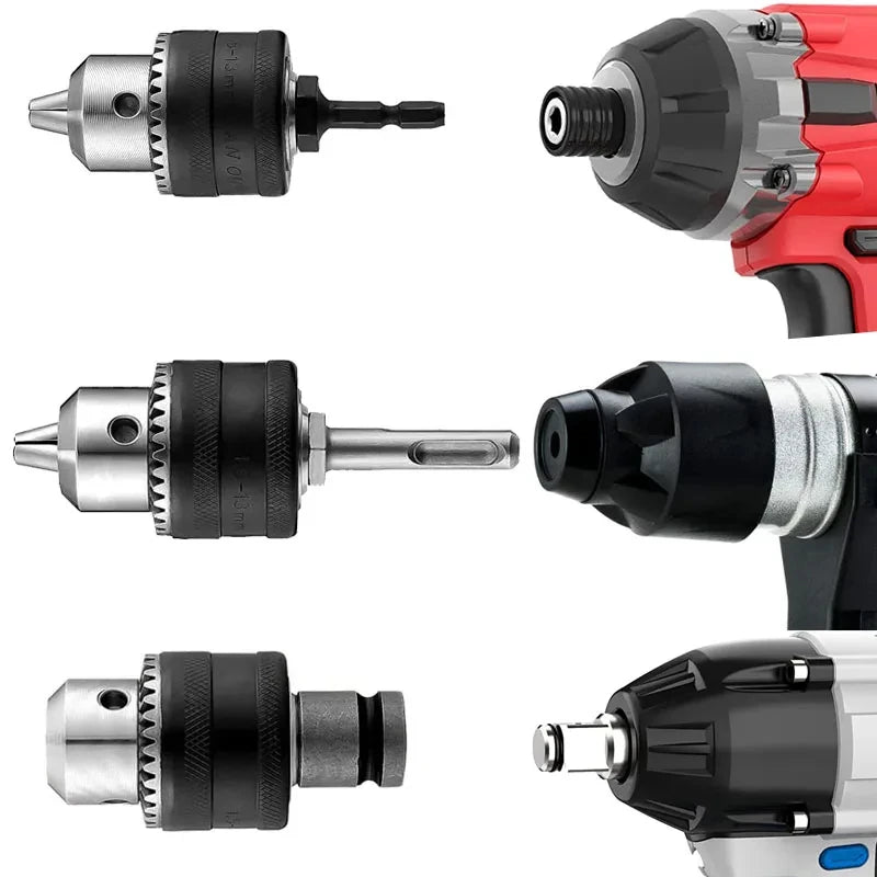 1.5-13mm Converter 1/2 -20UNF Key Drill Chuck Thread Quick C