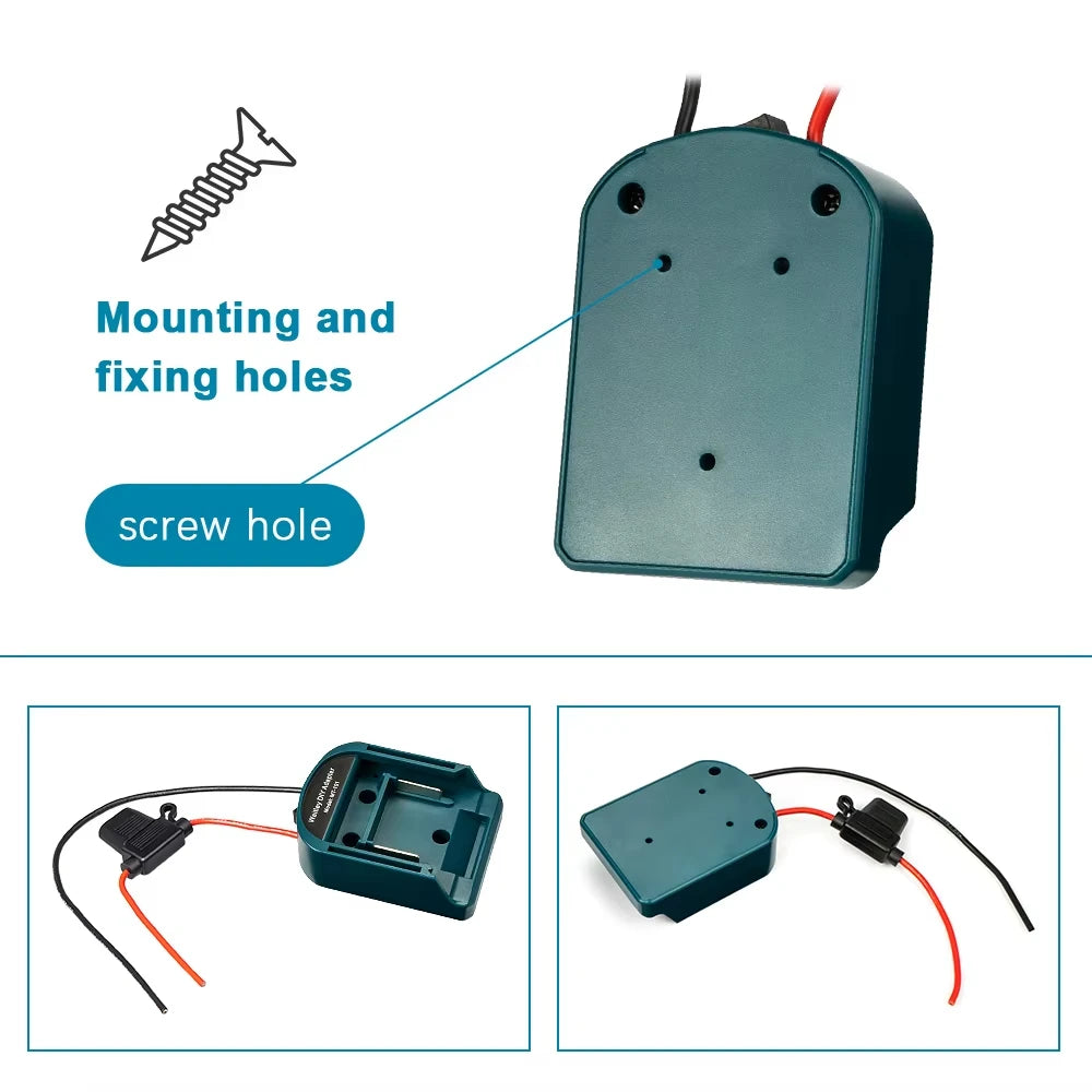 External Battery Adapter Converter for Makita 14V/18V Batter