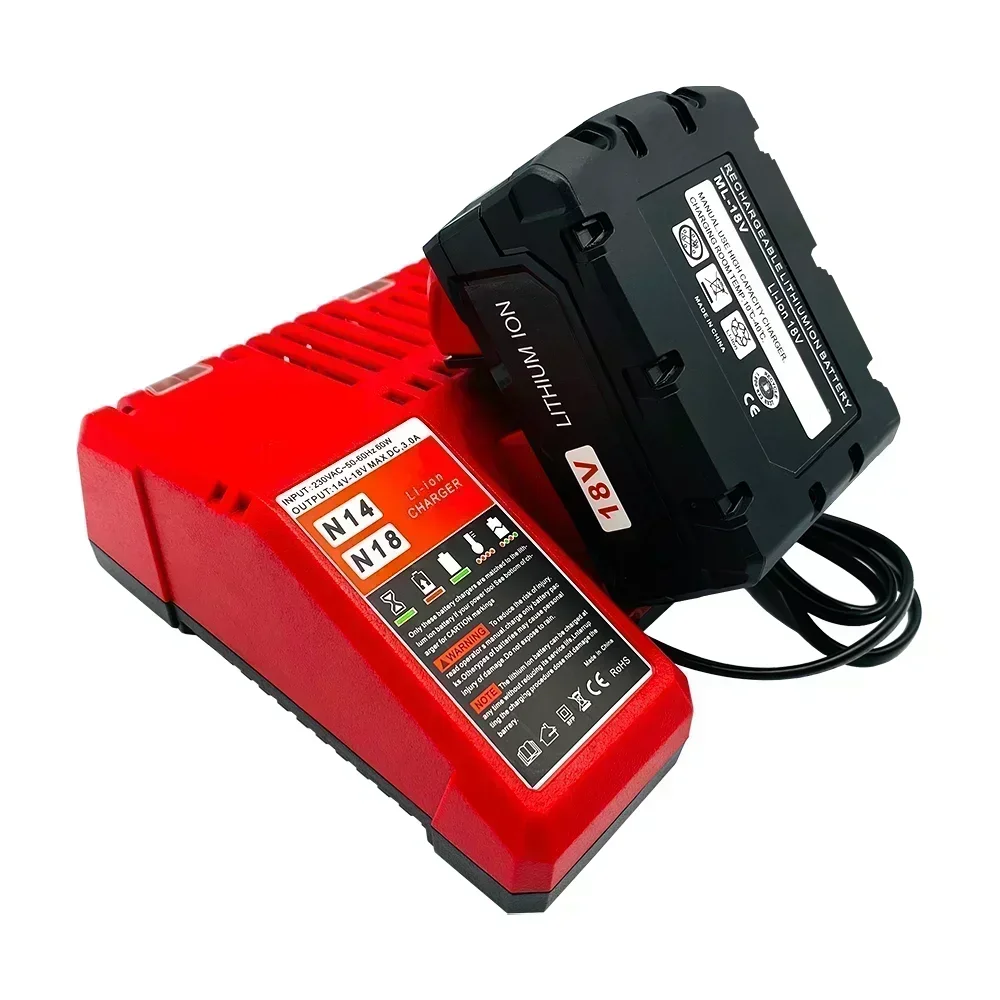 18V For Milwaukee M18 Power Tool Battery Charger BR XC 18V 1