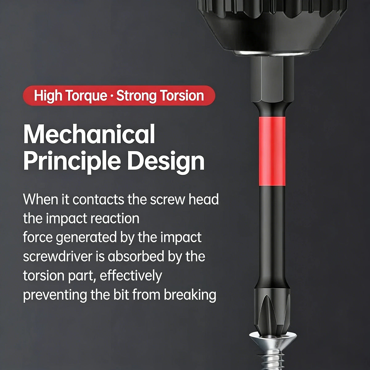 Magnetic Impact Phillips Bit Anti-Slip Impact Long Screwdriv