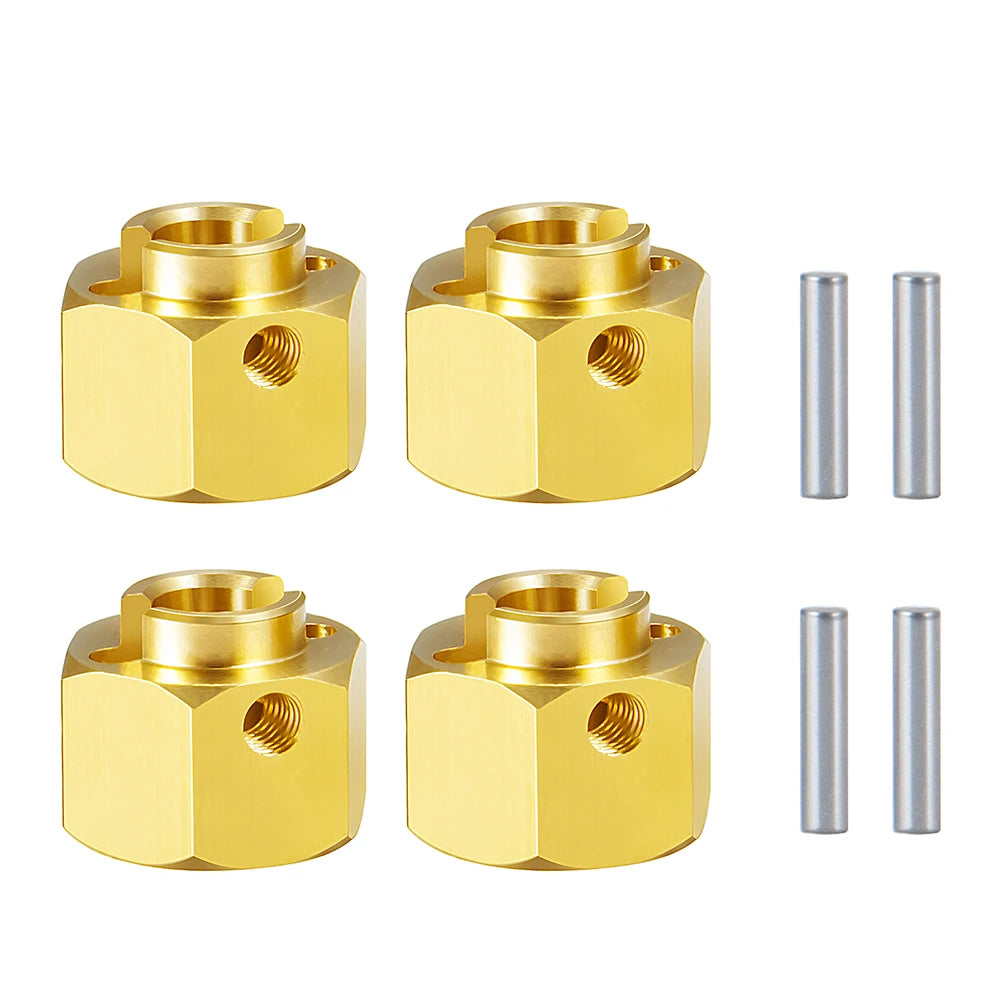 YEAHRUN 4PCS 12mm Hex Wheel Hub Drive Adapter 5/6/8/9/10/12mm for 1/10 RC Crawler Axial SCX10 III AXI03007 AXI03004 Capra