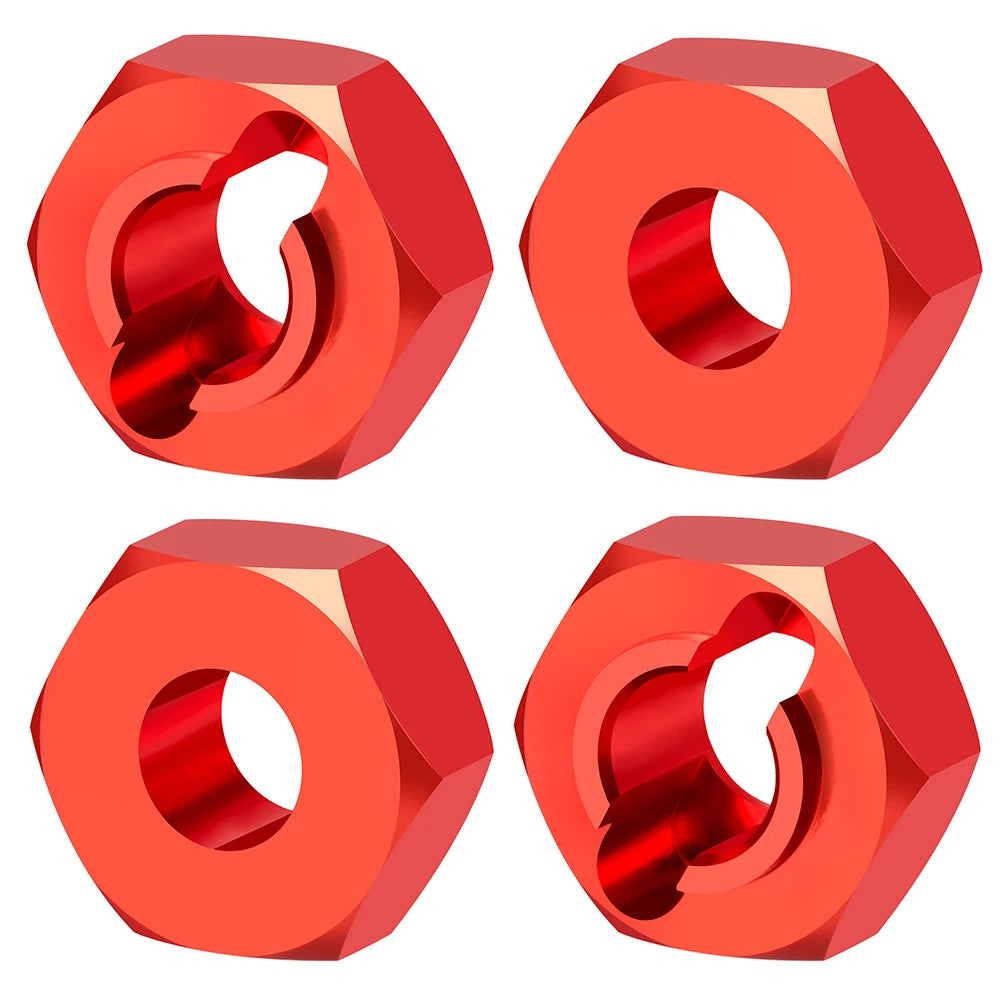 AXSPEED 4Pcs Metal Wheel Hex Hub Adapter for Lo-si 1/24 Micr