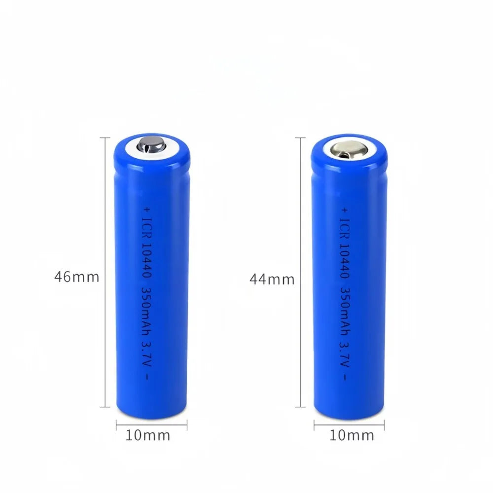 3.7V AAA Rechargeable Battery 3.7V 350mAh 10440 Lithium Suit