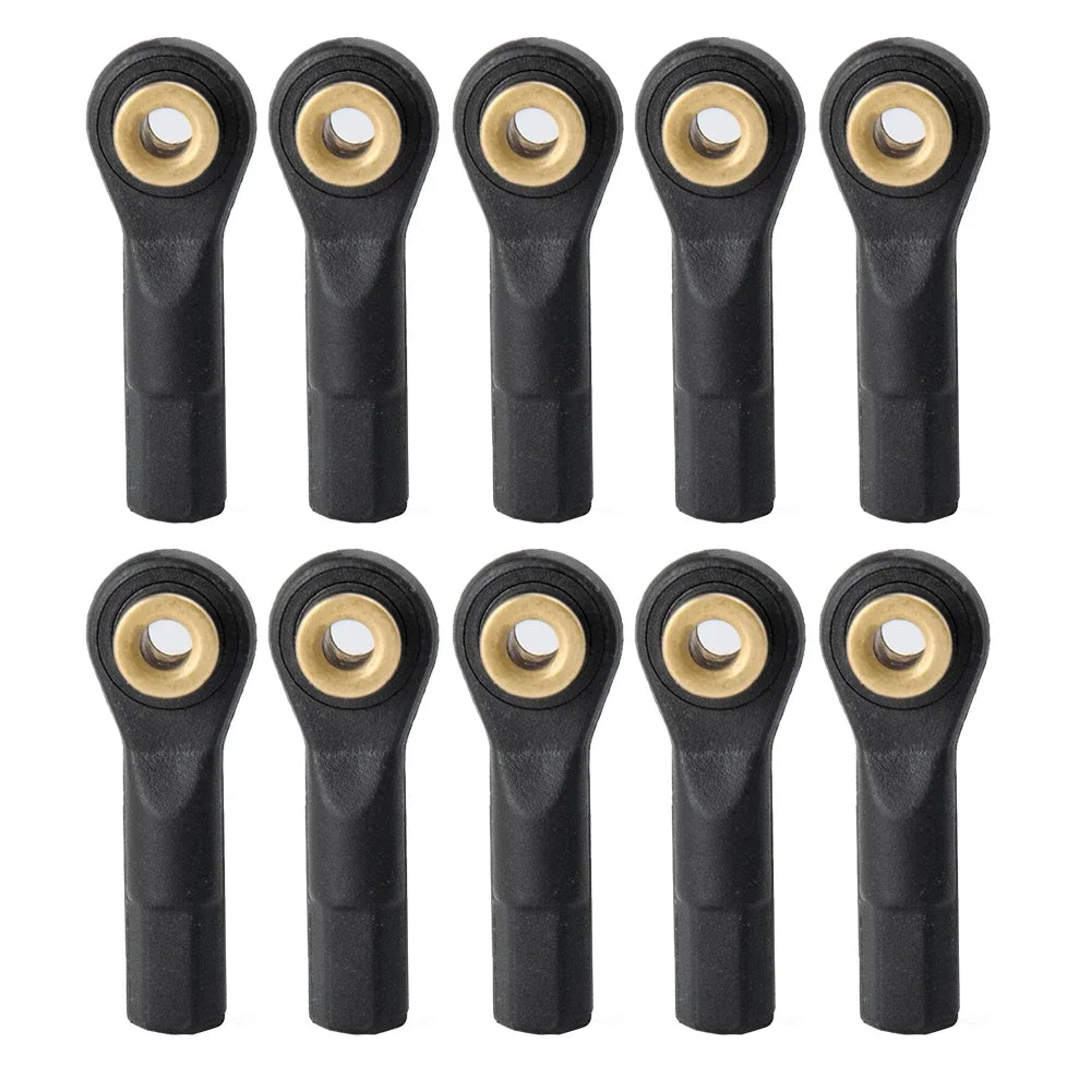 AXSPEED 10PCS Plastic M2 M3 Rod End Ball End Ball Joint 19/26/27/30mm for 1/10 RC Crawler Car Truck Buggy RC Boat Airplane