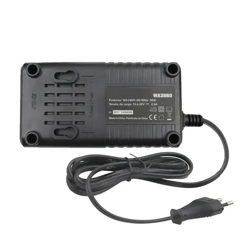 WA3860 Li-ion Battery Charger For Worx 20V WA3551 WA3572 WA3