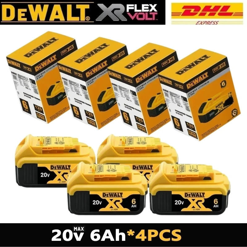 Original Dewalt 20V 6000mAh Power Tool Battery DCB206 DCB205 DCB200 DCF887 DCG405 DCD791 DCF922 DCF850 DCD805 Tool Battery