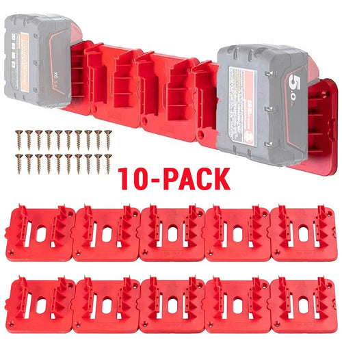 1-10PCS Power Tools Lithium Battery Holder Storage Fixed Bra