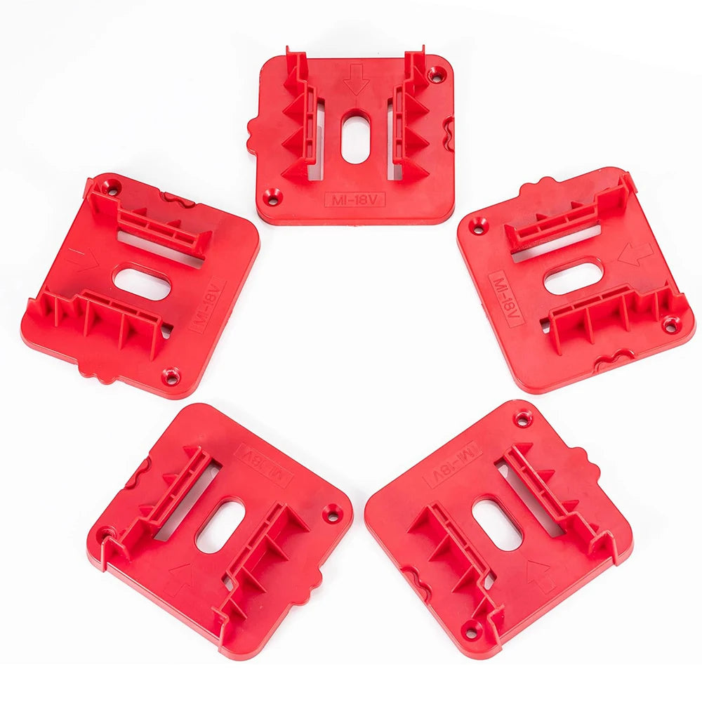 1-10PCS Power Tools Lithium Battery Holder Storage Fixed Bra
