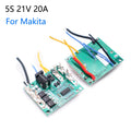 For Makita Li-Ion Battery 5 Strings of 18V 21V BMS Tool Lith