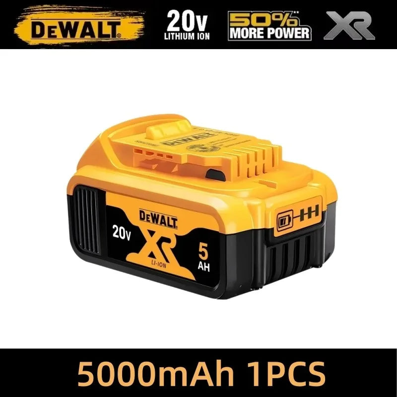 Original 100% Dewalt 20V XR Battery Power Tools DCD805 Dewalt 20V Battery DCB206 6000mAh DCB205 5Ah DCB184 DCB1104 Fast Charger