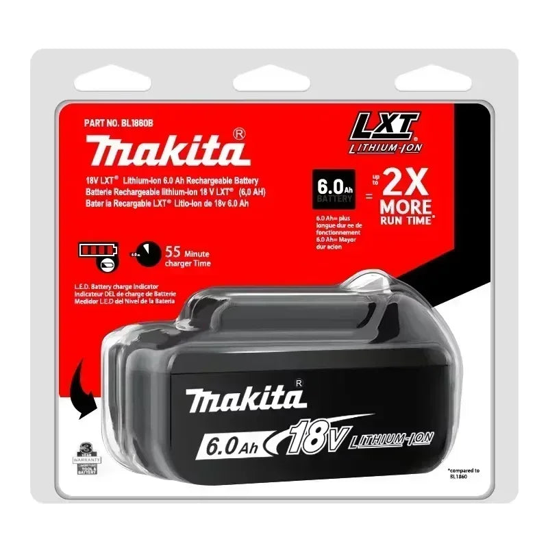 100% Original Makita 18V 6.0Ah battery for Makita BL1830 BL1830B BL1840 BL1840B BL1850 BL1860B power tools battery