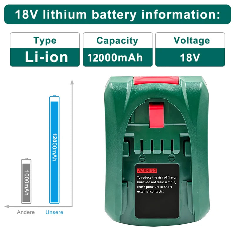 Original Battery For Bosch PBA Rechargeable Battery 18V For 