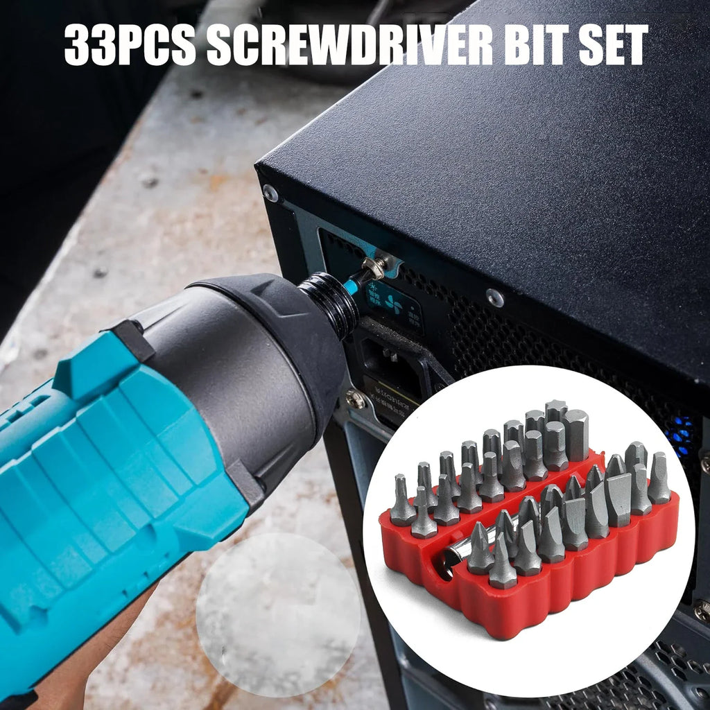 33pc Professional Security Bit Set - Tamper-Proof Multi-Type