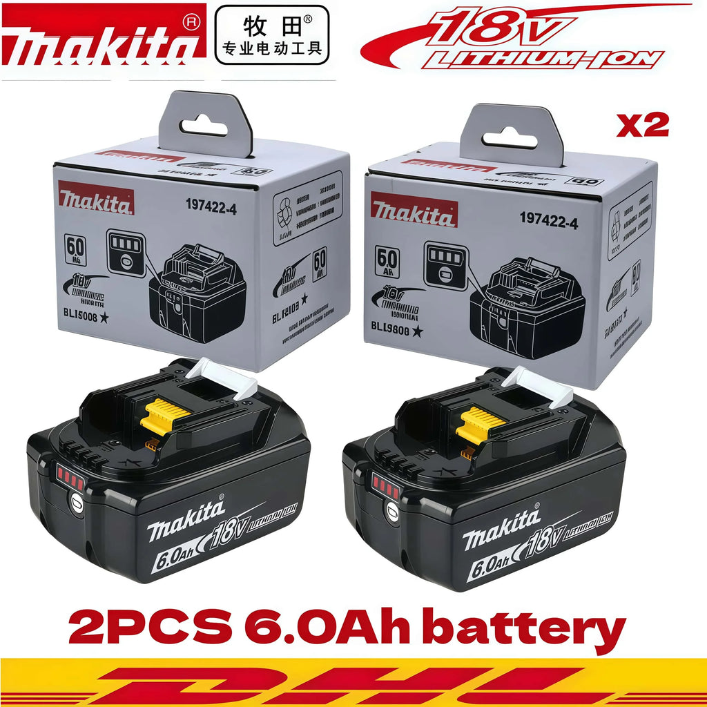 Replace the Original Makita BL1860 18V 6AH Lithium-Ion Makita Battery for Power Tools with BL1850B BL1860B Power Tool Battery