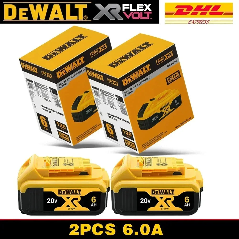 Original Dewalt 20V 6000mAh Power Tool Battery DCB206 DCB205 DCB200 DCF887 DCG405 DCD791 DCF922 DCF850 DCD805 Tool Battery