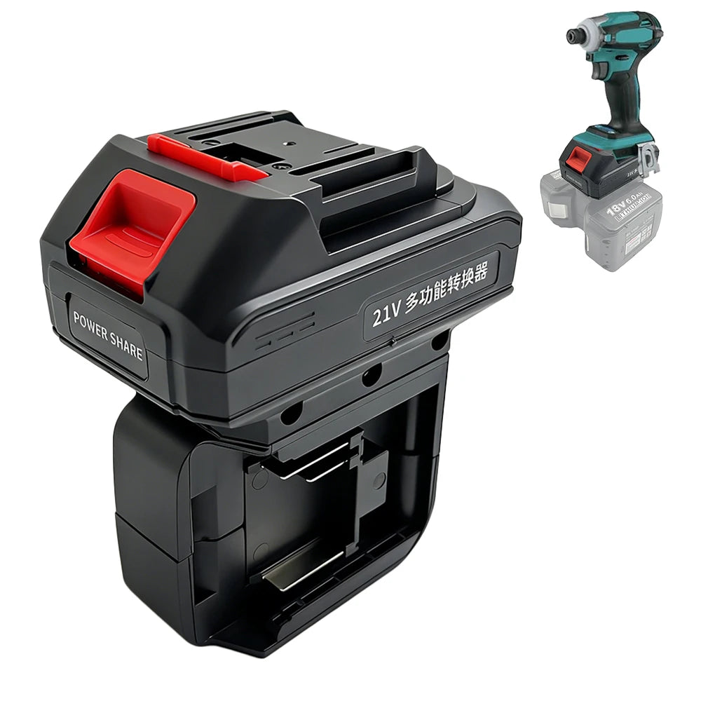 2 in 1 Battery Adapter for Makita 18V Batteries Work for Mak