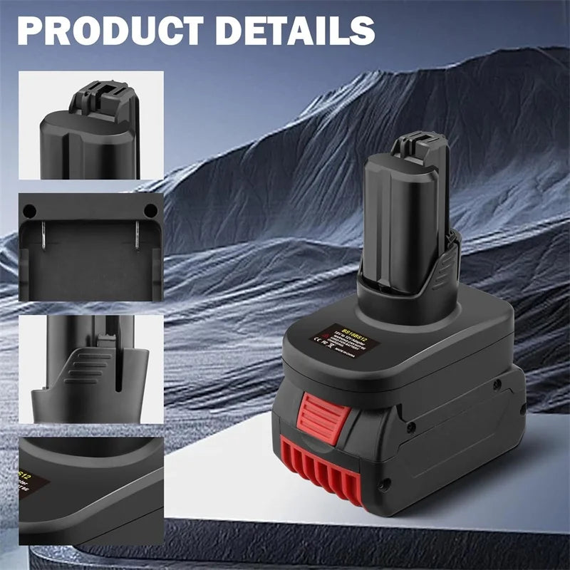 Battery Adapter Converter for Bosch 18V GBA Batteries Conver