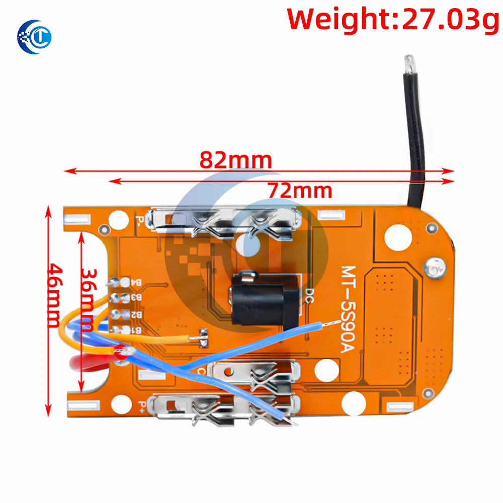 5S BMS Module for Li-ion Batteries (18V-21V) 65A/90A Protect